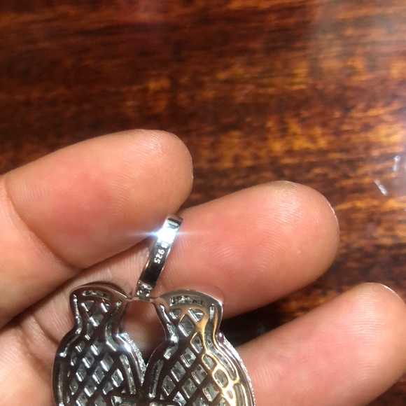 Silver boxing glove pendant